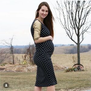 Black and Gold Polka Dot Dress